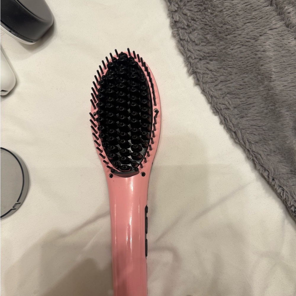 Pink Hair Straightening Brush